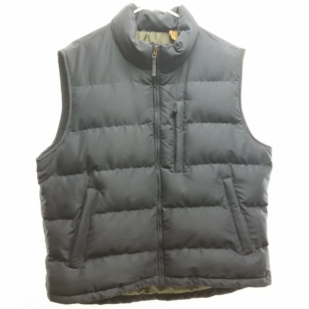 St Johns Bay Mens Large Blue Vest Zipper Front Inside Pocket for Music 2062-541